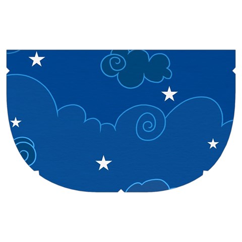 Sky Night Moon Clouds Crescent Make Up Case (Medium) from ArtsNow.com Side Right