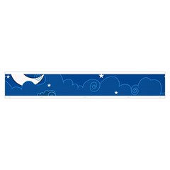 Sky Night Moon Clouds Crescent Make Up Case (Medium) from ArtsNow.com Zipper Front