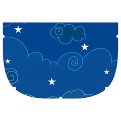 Sky Night Moon Clouds Crescent Make Up Case (Large) from ArtsNow.com Side Right