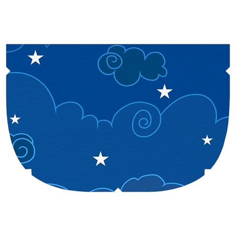 Sky Night Moon Clouds Crescent Make Up Case (Large) from ArtsNow.com Side Left