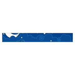 Sky Night Moon Clouds Crescent Make Up Case (Large) from ArtsNow.com Zipper Front