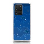 Sky Night Moon Clouds Crescent Samsung Galaxy S20 Ultra 6.9 Inch TPU UV Case