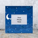 Sky Night Moon Clouds Crescent White Box Photo Frame 4  x 6 