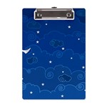 Sky Night Moon Clouds Crescent A5 Acrylic Clipboard