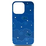 Sky Night Moon Clouds Crescent iPhone 14 Pro Max Black UV Print Case