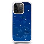 Sky Night Moon Clouds Crescent iPhone 14 Pro TPU UV Print Case