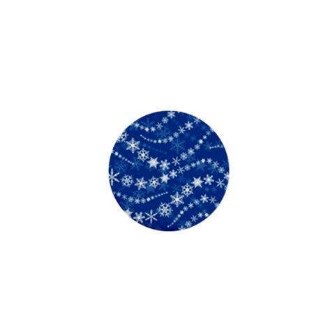 Snowflakes Winter Background 1  Mini Buttons from ArtsNow.com Front