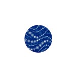 Snowflakes Winter Background 1  Mini Buttons