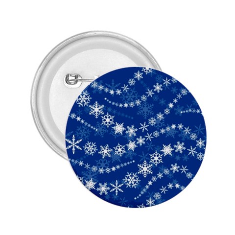 Snowflakes Winter Background 2.25  Buttons from ArtsNow.com Front