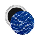 Snowflakes Winter Background 2.25  Magnets