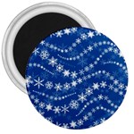 Snowflakes Winter Background 3  Magnets