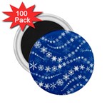 Snowflakes Winter Background 2.25  Magnets (100 pack) 