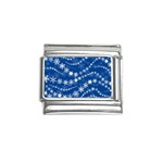 Snowflakes Winter Background Italian Charm (9mm)