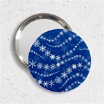 Snowflakes Winter Background 2.25  Handbag Mirrors