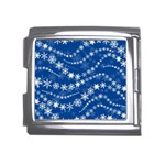 Snowflakes Winter Background Mega Link Italian Charm (18mm)