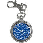 Snowflakes Winter Background Key Chain Watches