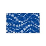 Snowflakes Winter Background Sticker Rectangular (100 pack)