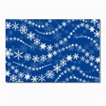 Snowflakes Winter Background Postcards 5  x 7  (Pkg of 10)
