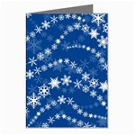 Snowflakes Winter Background Greeting Cards (Pkg of 8)
