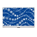 Snowflakes Winter Background Business Card Holder