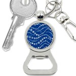 Snowflakes Winter Background Bottle Opener Key Chain