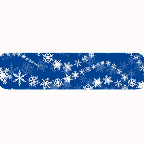 Snowflakes Winter Background Large Bar Mat from ArtsNow.com 32 x8.5  Bar Mat