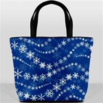Snowflakes Winter Background Bucket Bag
