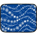 Snowflakes Winter Background Two Sides Fleece Blanket (Mini)