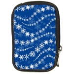 Snowflakes Winter Background Compact Camera Leather Case