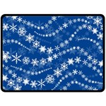 Snowflakes Winter Background Fleece Blanket (Large)