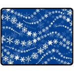 Snowflakes Winter Background Fleece Blanket (Medium)