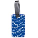 Snowflakes Winter Background Luggage Tag (two sides)