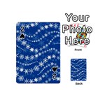 Snowflakes Winter Background Playing Cards 54 Designs (Mini)