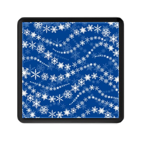 Snowflakes Winter Background Memory Card Reader (Square) from ArtsNow.com Front