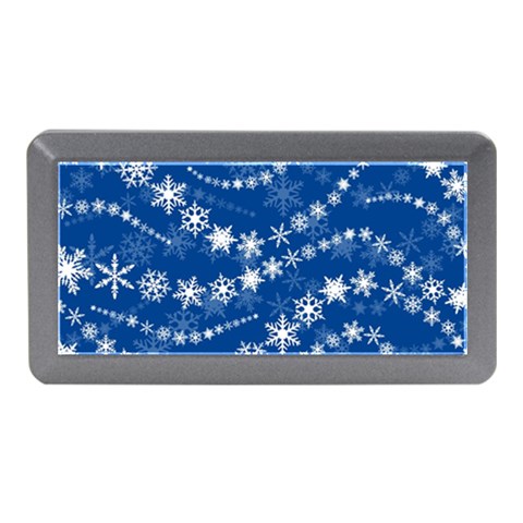 Snowflakes Winter Background Memory Card Reader (Mini) from ArtsNow.com Front