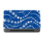 Snowflakes Winter Background Memory Card Reader with CF