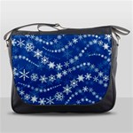 Snowflakes Winter Background Messenger Bag