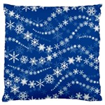 Snowflakes Winter Background Large Cushion Case (One Side)