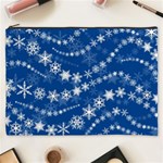 Snowflakes Winter Background Cosmetic Bag (XXXL)