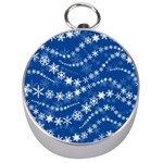 Snowflakes Winter Background Silver Compasses