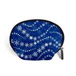 Snowflakes Winter Background Accessory Pouch (Small)