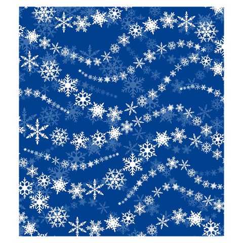 Snowflakes Winter Background Drawstring Pouch (Medium) from ArtsNow.com Front