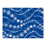 Snowflakes Winter Background Two Sides Premium Plush Fleece Blanket (Mini)