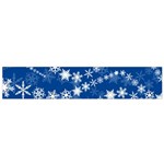 Snowflakes Winter Background Small Premium Plush Fleece Scarf