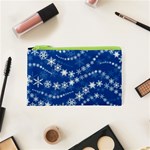 Snowflakes Winter Background Cosmetic Bag (XS)