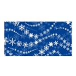 Snowflakes Winter Background Satin Wrap 35  x 70 