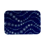 Snowflakes Winter Background Open Lid Metal Box (Silver)  