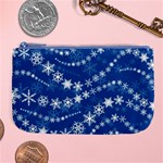 Snowflakes Winter Background Large Coin Purse