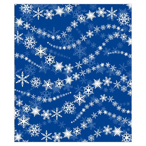 Snowflakes Winter Background Drawstring Pouch (XS) from ArtsNow.com Back