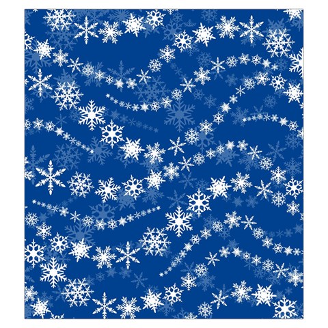 Snowflakes Winter Background Drawstring Pouch (2XL) from ArtsNow.com Front
